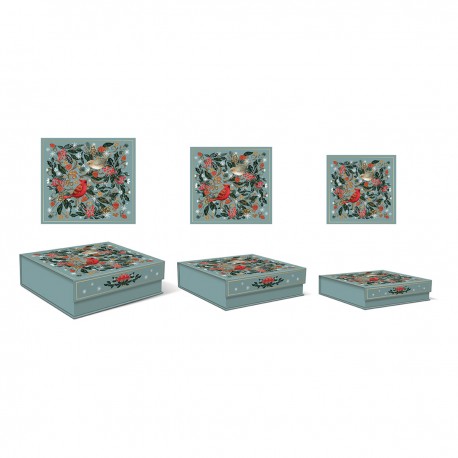 Square box set 3 - Christmas Garden