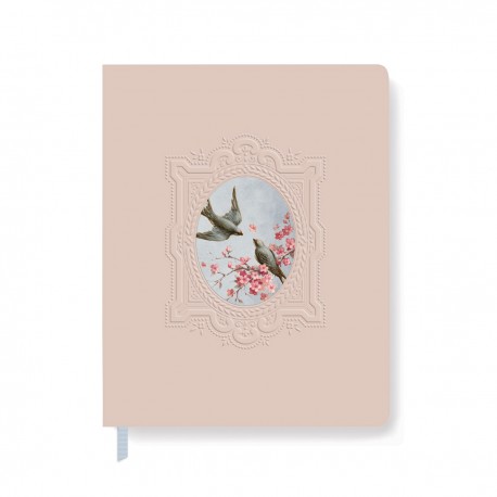 Carnet de notes GM couverture embossée (208 pages) - Victorian Birds