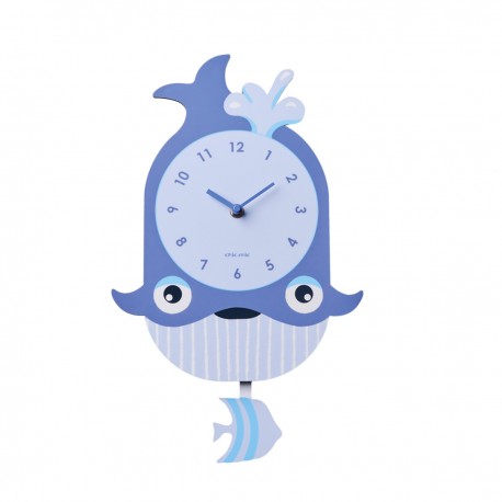 Kids wall clock Whale - Chic Mic 