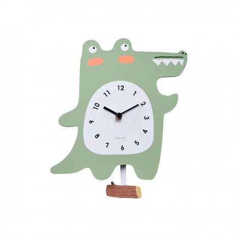 Kids wall clock Crocodile - Chic Mic 