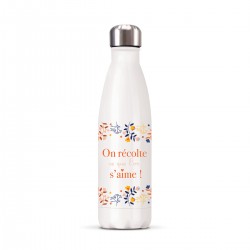 Gourde isotherme 500ml - Liberty branches (on récolte ce que l'on...)