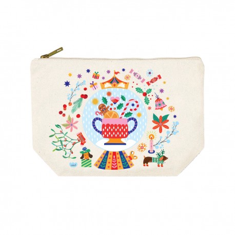 Trousse rectangulaire GM (28x20 cm) - Noël Funky