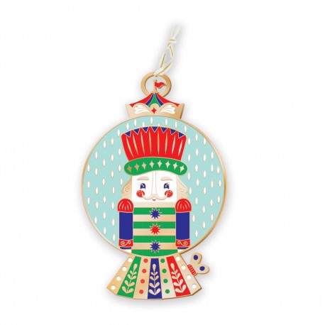 Décoration de Noël à suspendre (10 cm)- Noël Funky (nutcracker boule)