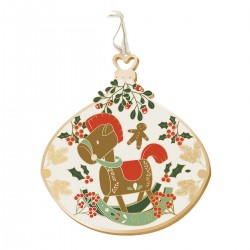 Christmas adornment - Belle nuit de Noël (houx et cheval)