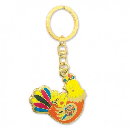 key ring - Maman poule