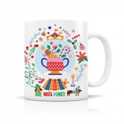 Mug ceramic 350ml - Noël Funky