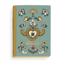 Carnet de notes A5 couverture souple - De tout mon coeur