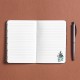 Carnet de notes A5 couverture souple - Paon