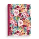 Carnet de notes A5 couverture souple - Floral rose