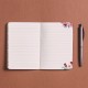 Carnet de notes A5 couverture souple - Floral rose