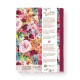 Carnet de notes A5 couverture souple - Floral rose