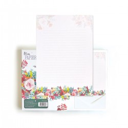 Writting paper - Floral rose