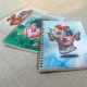 Carnet de notes A5 à spirale - Les Muses (Iris)