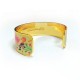 Brass bracelet 20mm - Tu me donnes des ailes