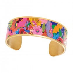 Brass bracelet 20mm - Forêt florale