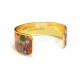 Brass bracelet 20mm - Fleurs des champs