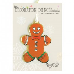 Décoration de Noël à suspendre (10 cm) - Délices de Noël (Mr Ginger)