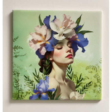 Ceramic tile (20x15cm) - Les muses (Aurelia)