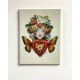 Ceramic tile (15x15cm) - Les muses (Berry)