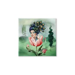 Carreau de céramique S (15x15cm) - Les Muses (Flora)