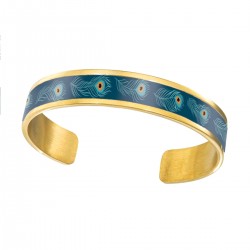 Brass bracelet 8mm - Paon