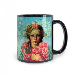 Mug ceramic black 350ml - Les Muses (Amathéa)