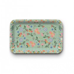 Tray  recycled kraft (28x18 cm) - Le bonheur est partout