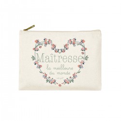 Trousse rectangulaire PM (20x13 cm) - Ecole de vie (Maîtresse)