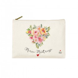 Trousse rectangulaire PM (20x13 cm) - Spring Floral (Merci maîtresse)