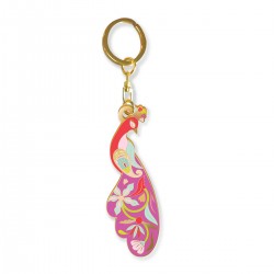 Metal keyring - Paon-paon-pidou (Paon cachemire)