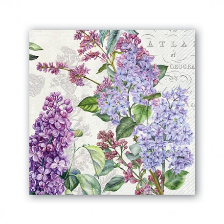 Cocktail napkin - French Lilacs