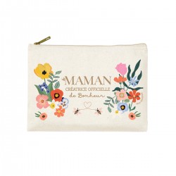 Trousse rectangulaire PM (20x13 cm) - Le bonheur est partout (maman)