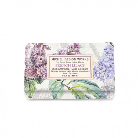 Rectangular bar soap 190g - French Lilacs