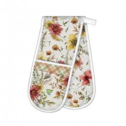 Gant de four double en coton - Fall Leaves & Flowers