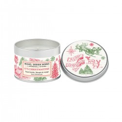 Bougie parfumée 155g en boîte métal - It's Christmastime
