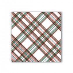 Cocktail napkin - Vintage Plaid