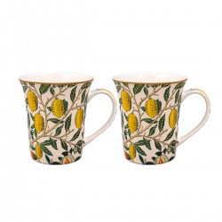 Coffret 2 mugs en porcelaine - William Morris (Fruits)