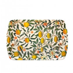 Mini plateau rectangulaire en mélamine - William Morris (Fruits)