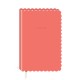 Carnet de notes couverture cuir vegan - Wildflower Meadow (Coral)