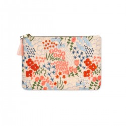 Embroidered pouch - Wildflower Meadow