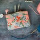 Embroidered pouch - Wildflower Meadow