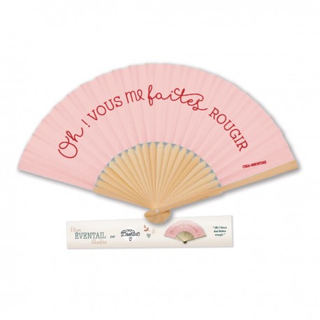 FAN (23cm / Polyster / Bamboo / Laser Logo) - Oh vous me faites...