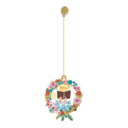 Bookmark - Floral Folk (femme qui lit)