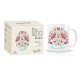 Mug ceramic 350ml - Floral folk (mamie chérie)