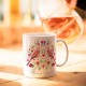 Mug ceramic 350ml - Floral folk (mamie chérie)