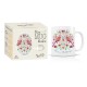 Mug ceramic 350ml - Floral folk (merci maîtresse)