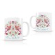 Mug ceramic 350ml - Floral folk (merci maîtresse)