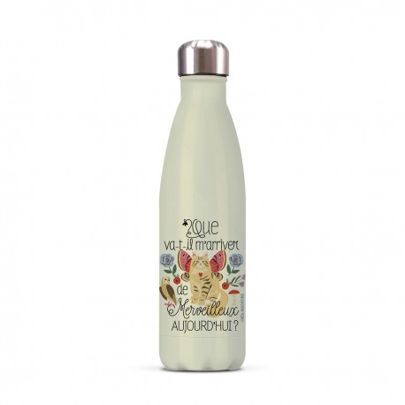 Gourde isotherme 500ml - Les arcanes du Coeur (merveilleux)
