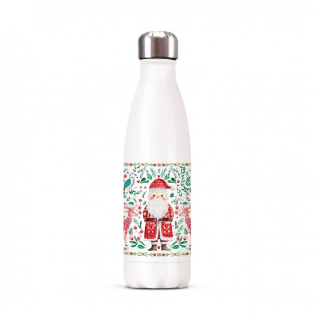 Gourde isotherme 500ml - Noël Folk (Père Noël)