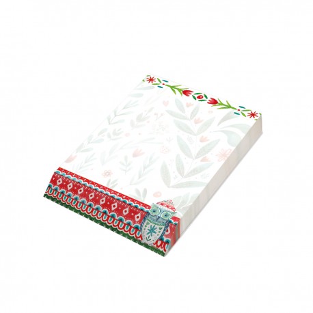 Bloc notes biseauté - Noël Folk